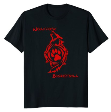 wolfpack t shirt red letters